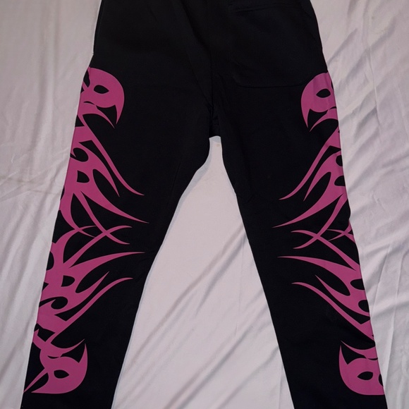 KDNK Sweatsuit Symm Style Black/Pink Men’s Size Medium - Picture 5 of 7
